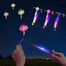 25 Sets LED Flying Set, 25 Slingshot+25 Glow Helicopter-50 Pcs, Flying Toy Outdoor Toys Glow in The Dark Party Supplies Party Favors for Kids 8-12,4-8 by TinyTreasures Baby Boutique