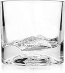 Rocky Mountains Heavy Crystal Whiskey Glasses Gift Set of 2, Thick Freezable Bourbon Glass 1lb Each, Premium Whiskey Gifts for Men, Frozen Crystal Chills Cocktails, 10 oz by CozyNest Decor