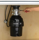 GE Disposall Batch Feed 3/4 Horsepower Motor Garbage Disposer, Good for Grinding: Vegetable Peels & Small Bones, Easy Install Kit, Non-Corded, Recommended for 2-4 Person Homes, GFB760N by CozyNest Decor