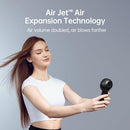 JISULIFE Portable Handheld Turbo Fan [18H Max Cooling Time], 6000mAh USB Rechargeable Personal Battery Operated Lash Small Pocket Fan with 5 Speeds for Travel/Outdoor/Vacation/Concerts- Black by TinyTreasures Baby Boutique