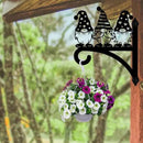 peacoblue Iron Plant Hangers Hooks for Outdoor Indoor Hanging Plants Flower Fern Pots, Lantern, Bird Feeder, 12”x14”Gnome Weather Resistant Metal Wall Brackets Holder for Porch, Garden, House(Gnome) by GreenHaven Gardens