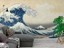 The Great Wave off Kanagawa by Katsushika Hokusai Wall Mural.