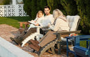 KINGYES Folding Adirondack Ottoman for Adirondack Chair, Grey by GreenHaven Gardens