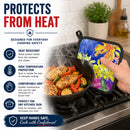 Flower Pot Holder Set of 2 Heat Resistant Quilted Hot Pads 7.5 x 7.5 Inch, Insulated Kitchen Trivets for Cooking & Baking