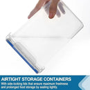 VERONES Large Tall Airtight Food Storage Containers, 10 PACK Plastic Airtight Kitchen & Pantry Organization, Ideal for Flour & Sugar Plastic Canisters with Labels by CozyNest Decor