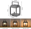 Solar Lantern Outdoor Table Lamp: Portable Waterproof LED Light - Hanging Rechargeable Lights for Patio Camping by GreenHaven Gardens