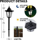 Solar Pathway Lights, 2 Pack, Waterproof LED for Outdoor Walkway, Yard, Garden, Landscape – Great Gardening Gift for Mom, Grandma, Women(Corridor Pathway Lights) by CozyNest Decor