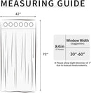 Easy-Going Blackout Curtains for Bedroom, Solid Thermal Insulated Grommet and Noise Reduction Window Drapes, Room Darkening Curtains for Living Room, 2 Panels(42x72 in, Dark Brown)