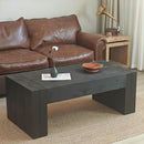Modern Farmhouse Living Room Block Leg Coffee Table by HouseOfZazla