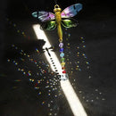 Dragonfly Decor Stained Glass Suncatcher for Windows Hanging Crystal Sun Catcher Prism Rainbow Maker Pendant by GreenHaven Gardens