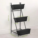 Vertical Raised Garden Bed 3 Tier Elevated Garden Planters Stand Up Garden Planter Box with Drainage Holes for Outdoor Indoor Plants Herbs Flowers Vegetables Black by GreenHaven Gardens