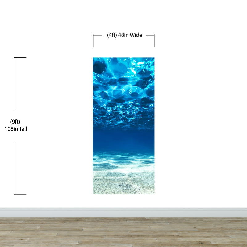 Underwater Wallpaper. View of Tropical Beach Wall Mural