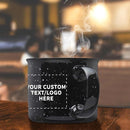 DISCOUNT PROMOS Custom Ceramic Campfire Coffee Mugs 13 oz. Set of 10, Personalized Bulk Pack - Perfect for Tea, Espresso, Cappuccino, Hot Cocoa - Black by TinyTreasures Baby Boutique