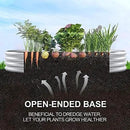 Land Guard 2Pcs Galvanized Raised Garden Bed Kit, Galvanized Planter Oval Large Metal Raised Garden Boxes Outdoor for Vegetables… by GreenHaven Gardens