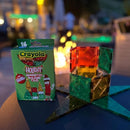 CreateOn Crayola Holiday Glitter Magnetic Tiles, Building Set for Kids, Magnetic Building Toys for Kids, STEM Travel Toys for Boys and Girls Ages 3+, 14-Piece Set (Holiday Glitter) by TinyTreasures Baby Boutique