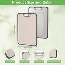 2IN1 Titanium Cutting Boards for Kitchen,Metal Cutting Boards With Pure Titanium and Wheat Straw PP,Double Sided Chopping Board with Juice Groove Dishwasher Safe Easy to Clean Non Toxic 15"X10" by CozyNest Decor