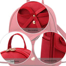 I IHAYNER Girls Bowknot Cute Leather Backpack Mini Backpack Purse for Women by TinyTreasures Baby Boutique