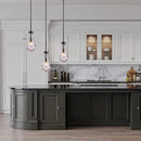 Raindrop Pendant Lights, Modern Black Pendant Lights for Kitchen Island, Dining Room Light Fixture Raindrop Chandelier, Chandelier for Living Room Hallway, Including The Bulb by CozyNest Decor