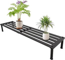 Metal Plant Stand, Rust-proof Aluminum Display Rack, Plants Display Stands Decoration Racks for Living Room Garden Balcony Patio (Ebony, 41.3Inch Low Leg) by GreenHaven Gardens