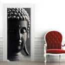 3D Door Stickers - Buddha Statue Murals - Peel & Stick - Self-Adhesive Decals - Removable PVC Waterproof Door Poster - 37.4" x 82.7" for Bedroom & Living Room by GreenHaven Gardens