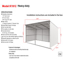 20Ft x 12Ft Livestock Metal Shed – Heavy-Duty Steel Shelter