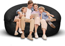 Bean Bag Chair for Adults 6FT,Soft Removable Cover for Teens/Girls Bedroom,Fluffy Giant Round Floor Beanbag Lounger Chairs (No Filler,Black) by CozyNest Decor