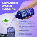 Concentrated Water flosser Rinse & mouthwash Teeth WHITENING | Add to Water Flossers| Fruit Flavor | 2 Pack = 33.8 fl.oz | Peroxide Free. Made in USA by CozyNest Decor