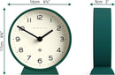 NEWGATE® M Mantel Echo Desk Clock | Modern Round Design | Eden Green | Easy to Read Numbers | Contemporary Style for Desk, Table, Shelf or Bedside by CozyNest Decor
