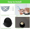 6W Wall Lamp,Exterior Waterproof Wall Sconces Light Fixture,110V Wall Mount Light 3000K Warm White Porch Lights for Garage,House,Garden,Patio 4Pack (Black) by GreenHaven Gardens