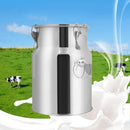 Stainless Steel Milk Can, 201 Stainless Steel Pail 1Gal Milk Can with Sealed Lid, 5L Hanging Lid Metal Milk Jug Bucket for Oil Tea Wine by CozyNest Decor