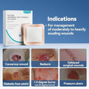 Dimora Silicone Super Absorbent Wound Dressings - Gentle Adhesive Bandages with Ultrasorb Polymer,Heavy Exudate Wound Care Pads 6"X 6" 10 Packs by TinyTreasures Baby Boutique