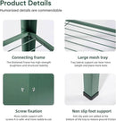 Raised Garden Bed, Elevated Planter Green Metal Plant Box with Legs Standing Garden Stand Drainage Holes Green (Green 40" L x 11" W x 31" H) by GreenHaven Gardens