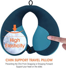 INFANZIA Chin Supporting Travel Neck Pillow, Comfortably Supports and Helps Support Head and Neck - Gifts for Toddler/Child/Kids, Blue by TinyTreasures Baby Boutique