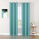 ChrisDowa Blackout Curtains 84 inches Long for Bedroom - 2 Panels Set Grommet Thermal Insulated Room Darkening Curtains for Living Room (Aqua, 42 x 84 Inch) by CozyNest Decor