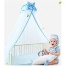 CdyBox Breathable Crib Netting Bed Curtains Canopy for Kids Mosquito Net Bedroom Decor (Blue, Mosquito net) by TinyTreasures Baby Boutique
