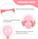 RUBFAC 129pcs Pastel Balloons Different Sizes 18 12 10 5 Inch, Macaron Rainbow Latex Balloon Arch Kit for Baby Shower Birthday Party Gender Reveal Garland Decoration by TinyTreasures Baby Boutique