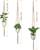 Plant Hangers Indoor Macrame Hanging Planter Holder 6 Pack, 3 Sizes by GreenHaven Gardens