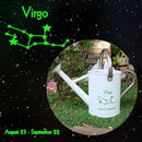 Metal Watering Can for Outdoor and Indoor Plants, Watering Can Decor, 1 Gallon (Virgo) by GreenHaven Gardens