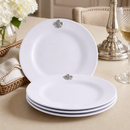 Fleur de lis Melamine Lunch Plates - Set of 4 by Arthur Court Designs