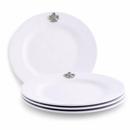 Fleur de lis Melamine Lunch Plates - Set of 4 by Arthur Court Designs