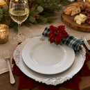 Fleur de lis Melamine Lunch Plates - Set of 4 by Arthur Court Designs