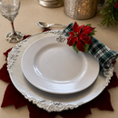 Fleur de lis Melamine Lunch Plates - Set of 4 by Arthur Court Designs