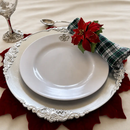 Fleur de lis Melamine Lunch Plates - Set of 4 by Arthur Court Designs