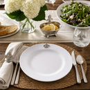 Fleur de lis Melamine Lunch Plates - Set of 4 by Arthur Court Designs