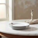 Fleur de lis Melamine Lunch Plates - Set of 4 by Arthur Court Designs