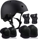 Adjustable Helmet for Ages 3-16 Kids Toddler Boys Girls Youth,Protective Gear with Elbow Knee Wrist Pads for Multi-Sports Skateboarding Bike Riding Scooter Inline skatings Longboard Roller Skate by TinyTreasures Baby Boutique