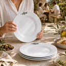 Olive Melamine Lunch Plates - Set of 4 by Arthur Court Designs