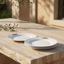 Olive Melamine Lunch Plates - Set of 4