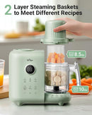 Bear Baby Food Maker with Two Layer Steam Baskets, Multifunction Baby Food Processor Steamer Puree Blender, Baby Food Mill with Bottle Warming Sterili-zing Auto Cleaning Function, BPA-Free by TinyTreasures Baby Boutique