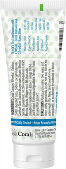 Coral Nano Silver Mint Toothpaste, Natural Fluoride Free Teeth Whitening Toothpaste, Coral Calcium Nano Silver Infused SLS Free - 4 Ounces by CozyNest Decor